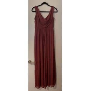 David's Bridal Dresses - David's Bridal Long Mesh Dress with Cowl Back David's Bridal Dresses - David's Bridal Long Mesh Dress with Cowl Back